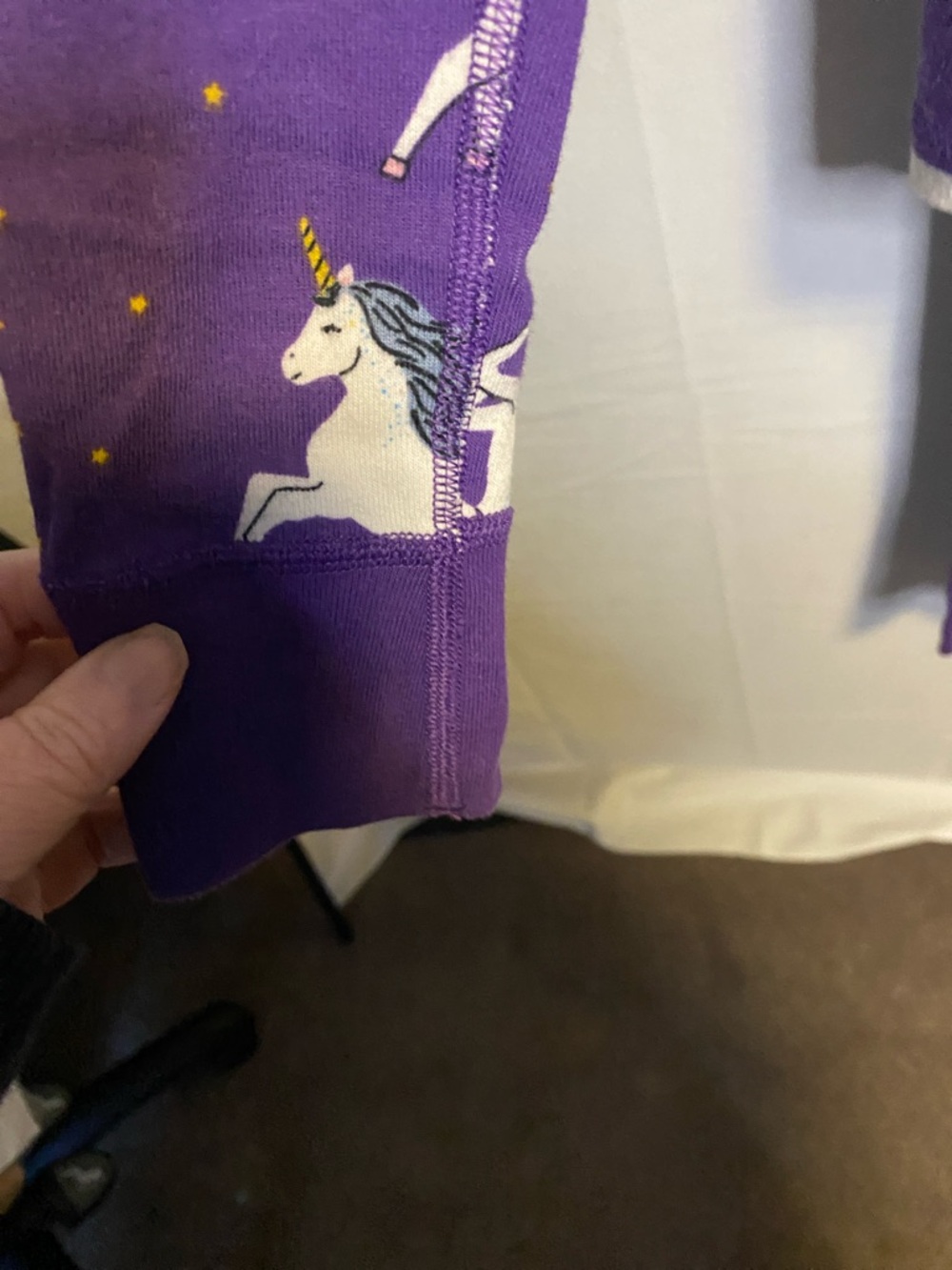 Hanna Andersson Purple Unicorn Print Pajama Set - Picture 5 of 12